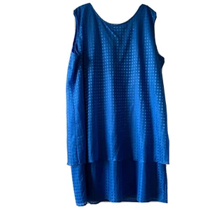 California Looks Kleid ärmellos royalblau Übergröße Kleider für Damen Gr. 3X - Bild 1 von 7