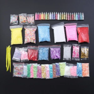 60PCS DIY Handmade Ball Granules Clay Supplies Kit Clay Beads Charms Beads - Picture 1 of 11