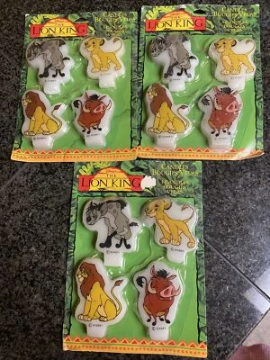 Lote de 4 velas de Disney El Rey León 3 paquetes nuevos en paquete - LEER Foto 1 de 4