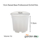 13cm Orchid Clear Plastic Pots Round with Holes Plant Growth Pot Transparent 1L