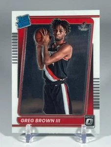Greg Brown III 2021-22 Panini Donruss Optic Rated Rookie #195 RC - Picture 1 of 2