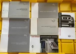 2005 Nissan Armada Owners Manual Set & NAV Booklet With Case Free Shipping - Picture 1 of 5