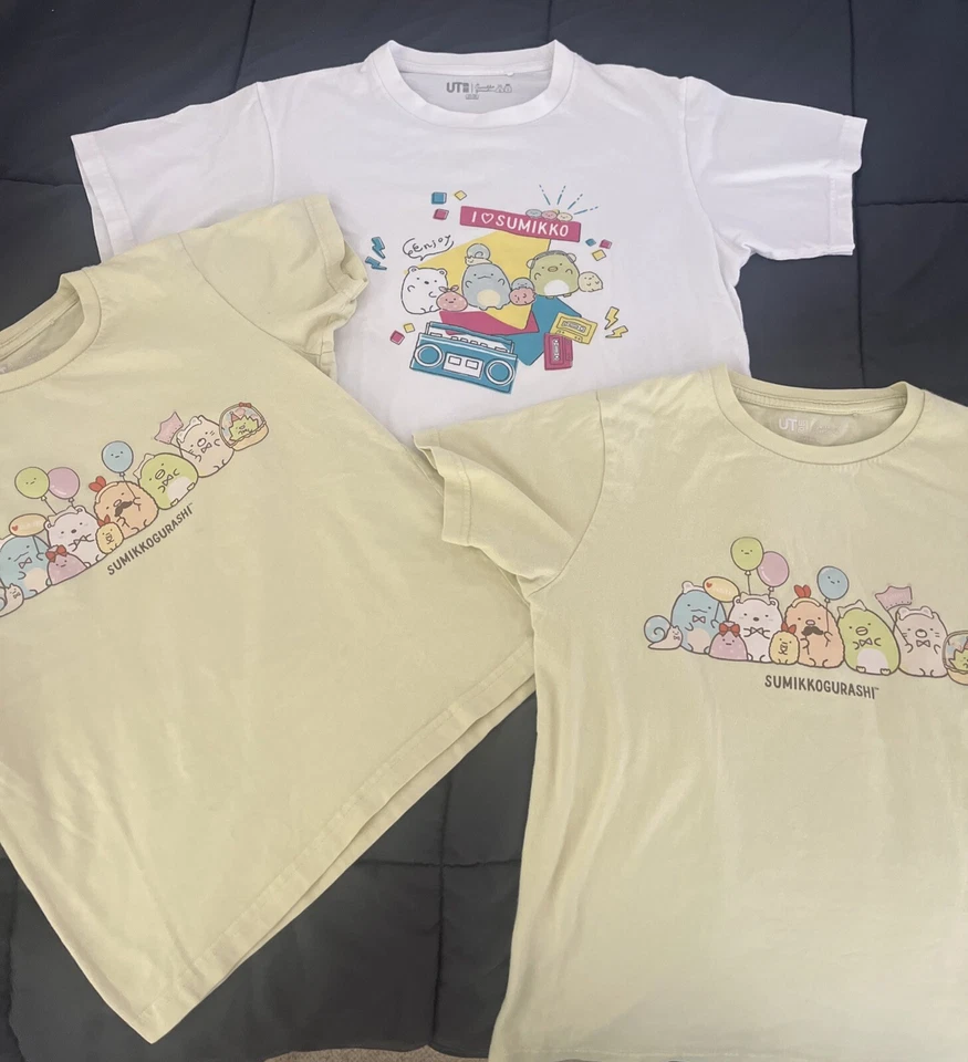 Camisa Juvenil Uniqlo Sumikko Gurashi Talla 11-12, Talla 9-10, Talla 7-8 Leer Foto 1 de 4