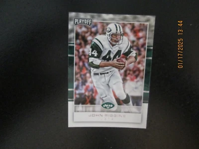 JOHN RIGGINS JETS 2017 PANINI PLAYOFF FOOTBALL  CARD  #160 - Image 1 of 2