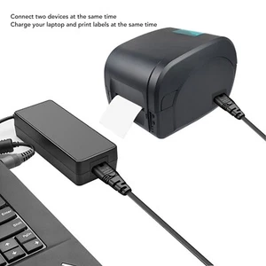 1 15P to Dual IEC320 C7 Power Cable Flame Retardant Waterproof 1 in 2 Out - Afbeelding 1 van 12