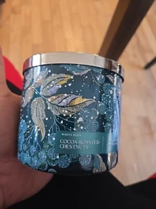 NEW BATH BODY WORKS COCOA-ROASTED CHESTNUTS LARGE SCENTED 3-WICK 14.5 OZ CANDLE - Picture 1 of 6