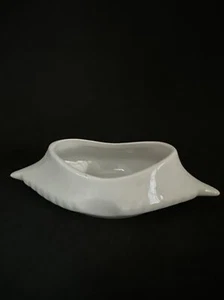 "Piatto vintage francese bianco porcellana granchio guscio ramoscello 6"" x 2 5/8" - Foto 1 di 10