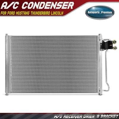 AC A/C Condenser for Ford Mustang Thunderbird Lincoln Mark VIII Mercury Cougar - Image 1 of 4