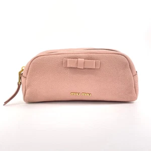 MIU MIU Pouch leather Women make up pouch - Picture 1 of 11