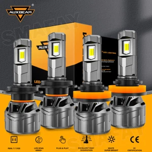 AUXBEAM H11 H7 LED Headlight Super Bright Bulbs 6500K White High/Low Beam CANBUS - Picture 1 of 18