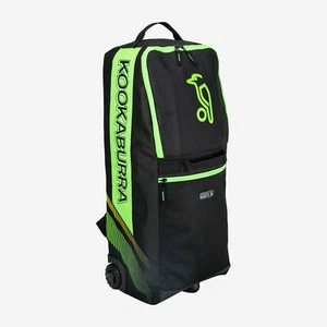2025 Kookaburra WD6000 Junior Black Green Wheelie Duffle Bag Size 70 x 28 x 24cm - Picture 1 of 2