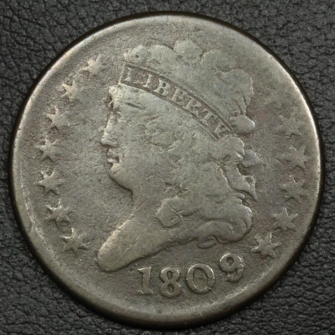 1809 Classic Head Copper Half Cent Cover