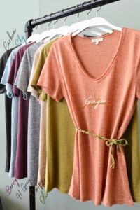 La Miel Ray of Sunshine Drapey Top - Picture 1 of 23