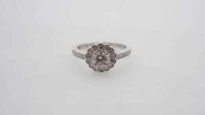 14K White Gold Diamond Engagement Ring #25790B - Picture 1 of 8