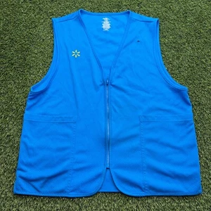 Walmart Employee Vest Large L Proud Associate Uniform Workwear Full Zip - Picture 1 of 5