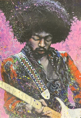 Póster de Jimi Hendrix por: Stephen Fishwick 24 por 36 pulgadas Foto 1 de 2