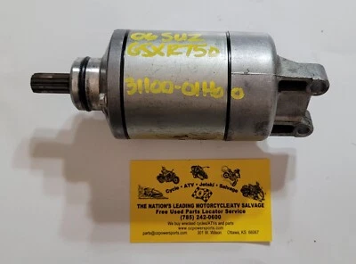 Suzuki GSXR600 GSXR750 2006-2007 motor de arranque usado, 31100-01H00, fabricante de equipos originales Foto 1 de 4