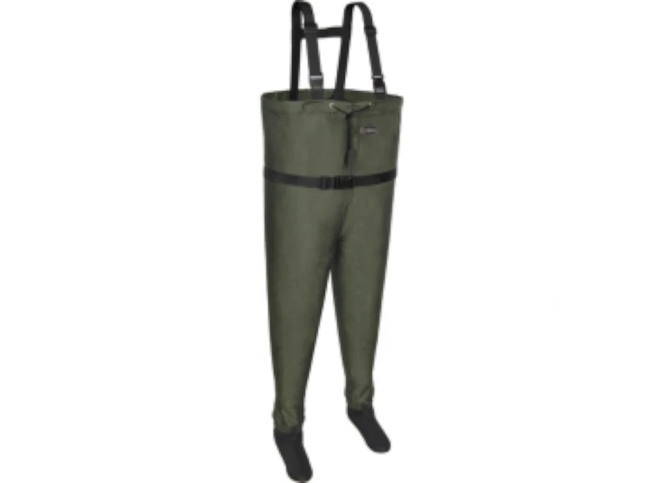 NEW Allen Fox River Stockingfoot Chest Waders MEDIUM Men's Size 6.5-9.5 Green - Image 1 of 1