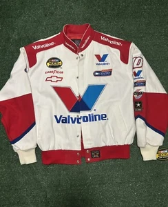 Vtg JH Designs Valvoline Nascar Jacket Nextel Cup Series #10 Johnny Benson Sz L - Picture 1 of 10