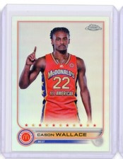 2022-23 Topps McDonald's All American Chrome CASON WALLACE Refractor RC Rookie