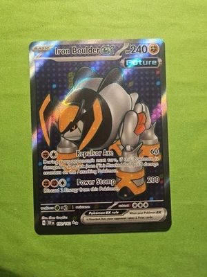 Iron Boulder ex 192/162 Ultra Rare SV05: Temporal Forces Pokémon Card - Image 1 of 2
