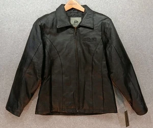 Chaqueta Bomber Burk's Bay Para Mujer Talla M Cuero Negro Nucor Tuscaloosa Nueva Con Etiquetas - Imagen 1 de 17