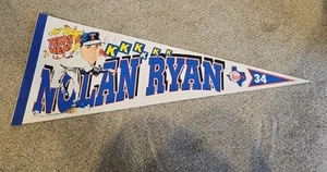 1992 Nolan Ryan Texas Rangers “Texas Heat” MLB Wincraft Pennant VTG - Picture 1 of 2