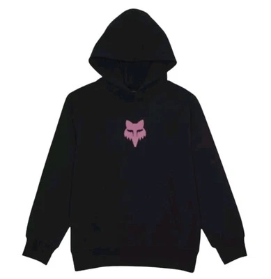 Sudadera con Capucha Pullover Fox Racing Youth Legacy Mediana Negra - Rosa Cabeza de Zorro Foto 1 de 3