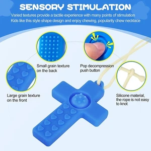 Chewable Gentle Ergonomic Attractive 6-Piece Children's Cross-shaped Teether Set - Picture 1 of 3