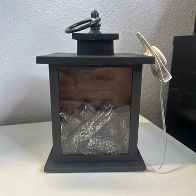 GRAYSON HOME Chimenea de Mesa LED Pequeña en Negro Foto 1 de 4