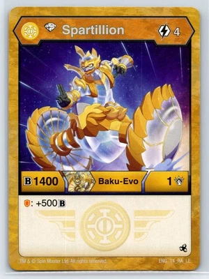 Bakugan Baku-Evo Spartillion Card 1400 Attack 1 Defense ENG_14_RA_LE - Image 1 of 2