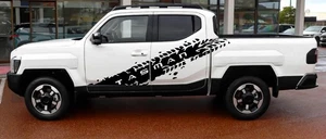 Calcomanías para puertas laterales de pista para neumáticos Kia Tasman pegatinas de cualquier color gráficos premium - Imagen 1 de 9