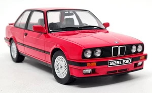 KK 1/18 - BMW 325i M Pack E30 1987 Red Diecast Model Car - Picture 1 of 7