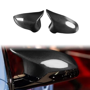 For 15-20 BMW M3 M4 F80 F82 Real Carbon Fiber Side View Mirror Covers Cap 2PCS - Picture 1 of 16