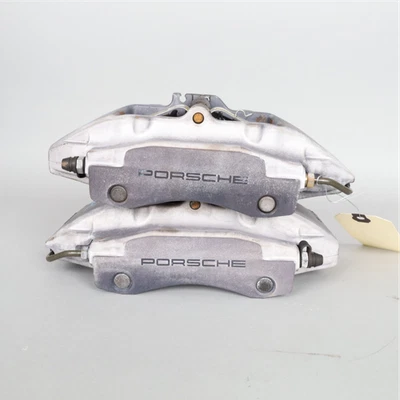 1999-2012 Porsche 911 996 Rear Brake Calipers Brembo Set Pair Black OEM Used - Image 1 of 4