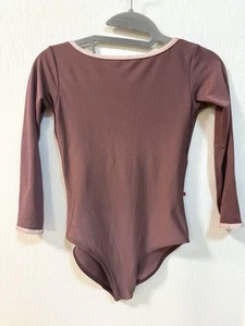 Yumiko Leotard Brown Long Sleeve Size M Ballet Dancewear Women Used - Picture 1 of 3