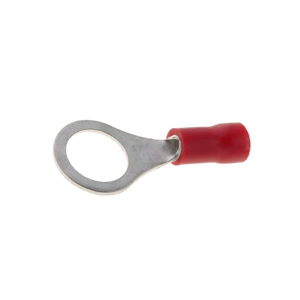 10x ST-084/R cable lug: ring M8 Ø: 8.4mm 0.5-1mm² crimp connection insulated ... - Image 1 of 1