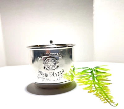 Sterling Silver Baby Cup Manchester Silver Co. July 4th 1931 No Monogram 35.6 Gr - Image 1 of 4