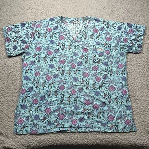 Crazy Scrubs + Nickelodeon Women's Scrubs - Lot of 2 Sz 2X (Aztec, Sponge Bob) - Picture 1 of 19