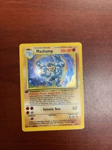 Pokémon Card Machamp Base Set 8/102 Holo Rare  - Picture 1 of 1