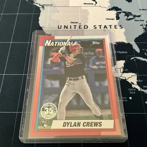 2025 Topps Baseball Series 2 1990 Insert T90-89 Dylan Crews Rookie National RC - Bild 1 von 2
