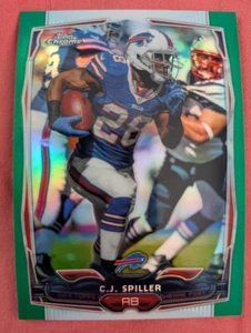 CJ Spiller 2014 Topps Chrome GREEN Refractor Karte PWE - Bild 1 von 1