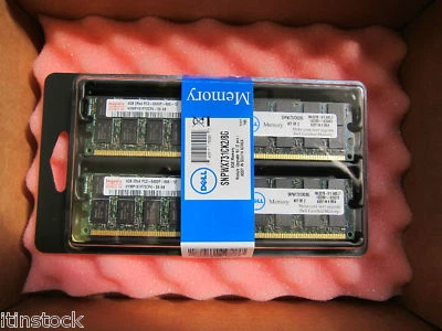 8GB Dell Poweredge M605 PC2-6400P RAM SNPWX731CK2 2x4GB - Image 1 of 4