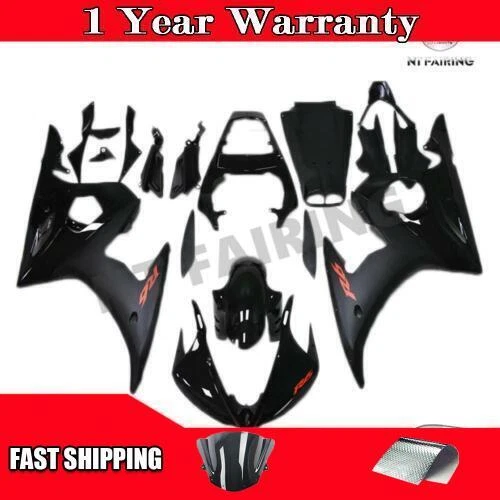 Raven Fairing Matte Black Bodywork for YAMAHA YZF R6 2003-2005 & 2006-2009 R6S - Image 1 of 4