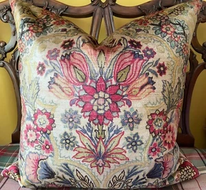 Lee Jofa TETBURY VELVET Multi Italian Velvet RL Velvet Back Custom Pillow Cover - Picture 1 of 12