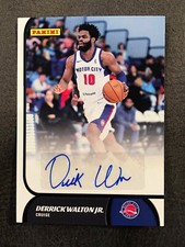 DERRICK WALTON JR 2021-22 Panini NBA G League Auto Autograph Pistons Michigan