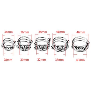 Stainless Steel Metal Silver Cock Ring Penis Enhancer Glans Ring Sex Toy For Men - Picture 1 of 14