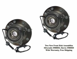 2 nuevos conjuntos de cojinetes de cubo de rueda delantera con garantía para Silverado 3500HD - Imagen 1 de 2