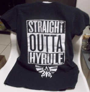 Camiseta negra Zelda Straight Outta Hyrule - Imagen 1 de 6