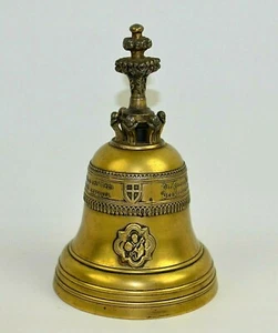 Vintage Brass German Bell 5" Tall Rare Unique - Picture 1 of 10